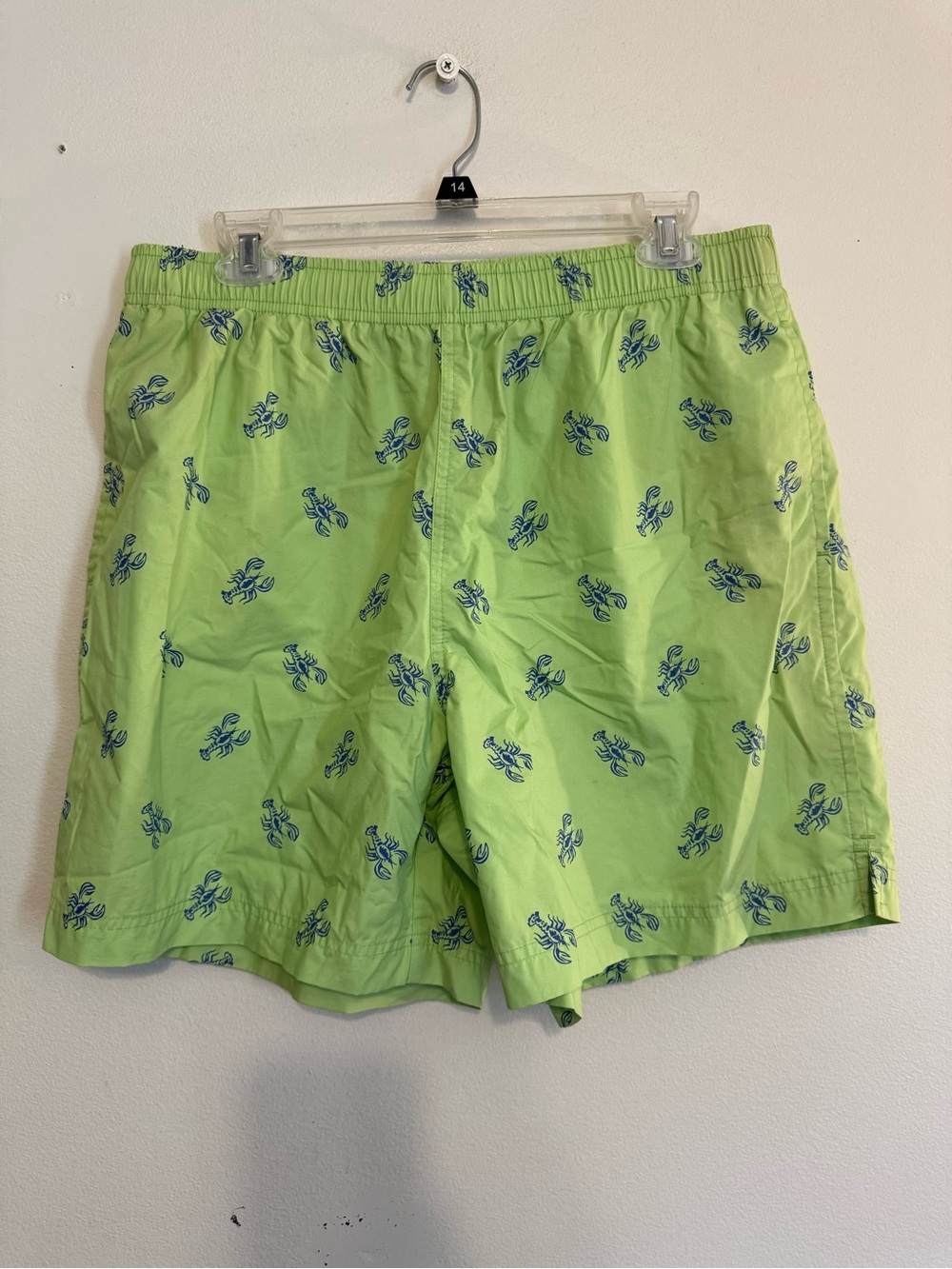 Polo Sport Ralph Lauren Swim Trunks Shorts Mens L Green Blue Lobsters Resort